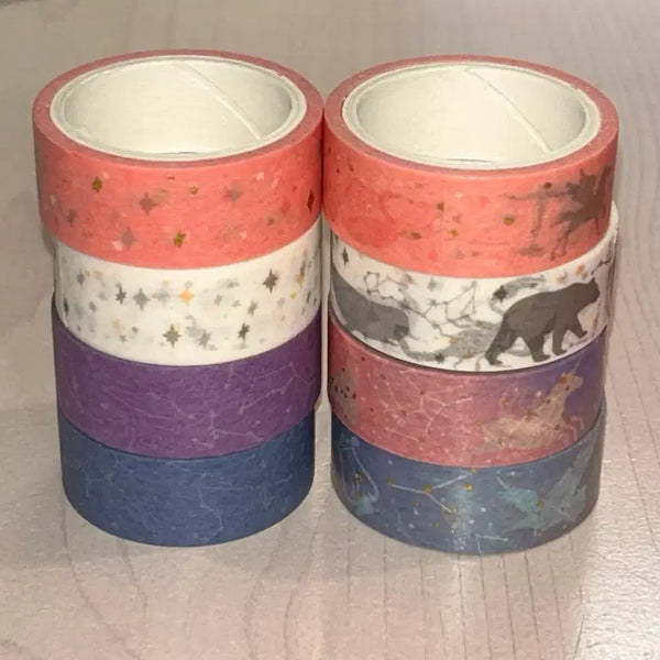 [BUNJANG] Constellation Masking Tape Set (8 Types) / 별자리 마스킹테이프 8종 일괄