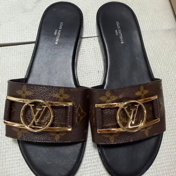 [BUNJANG] Louis Vuitton Lockit Mule Slippers Size 37 / (37)루이비통 락잇 뮬 슬리퍼