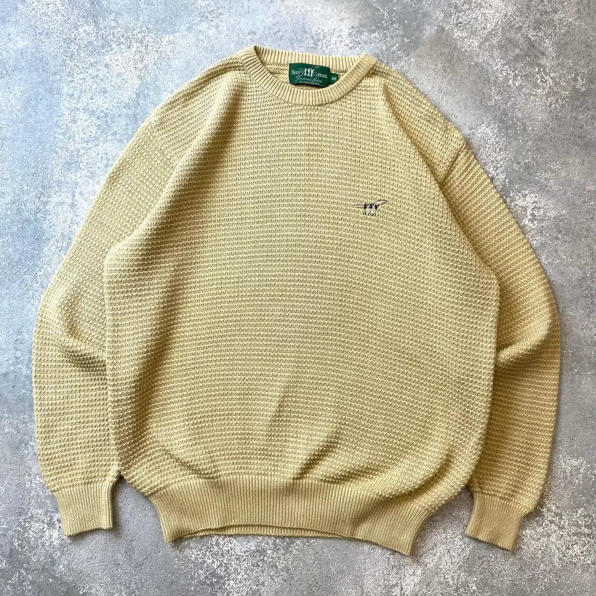 [BUNJANG] Henry Cotton's Vintage 90s Cotton Knit / [95] 90s Henry Cotton's 헨리코튼 빈티지 코튼 니트