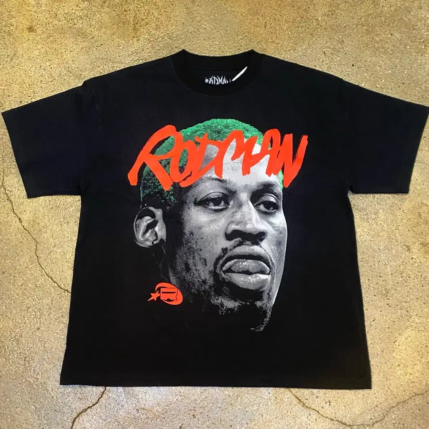 [BUNJANG] Rodman Dennis Rodman Graphic T-Shirt / 새상품 Rodman 데니스 로드맨 프린팅 반팔 티셔츠