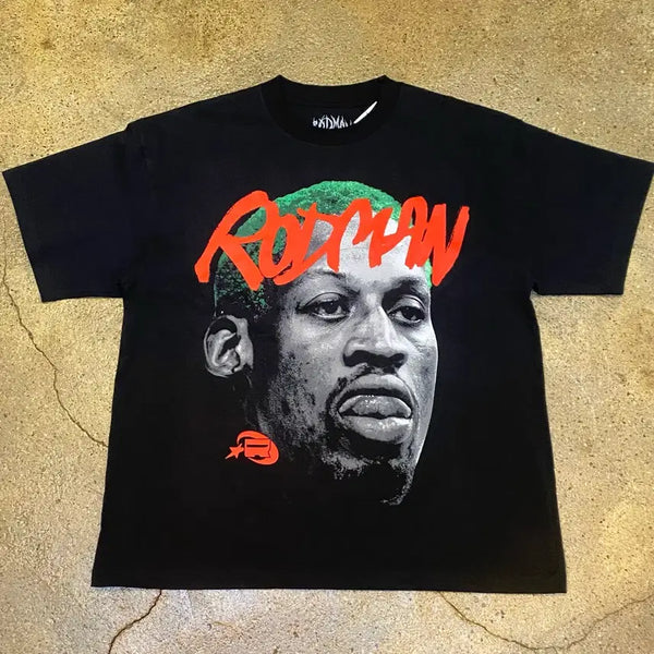 [BUNJANG] Rodman Dennis Rodman Graphic T-Shirt / 새상품 Rodman 데니스 로드맨 프린팅 반팔 티셔츠