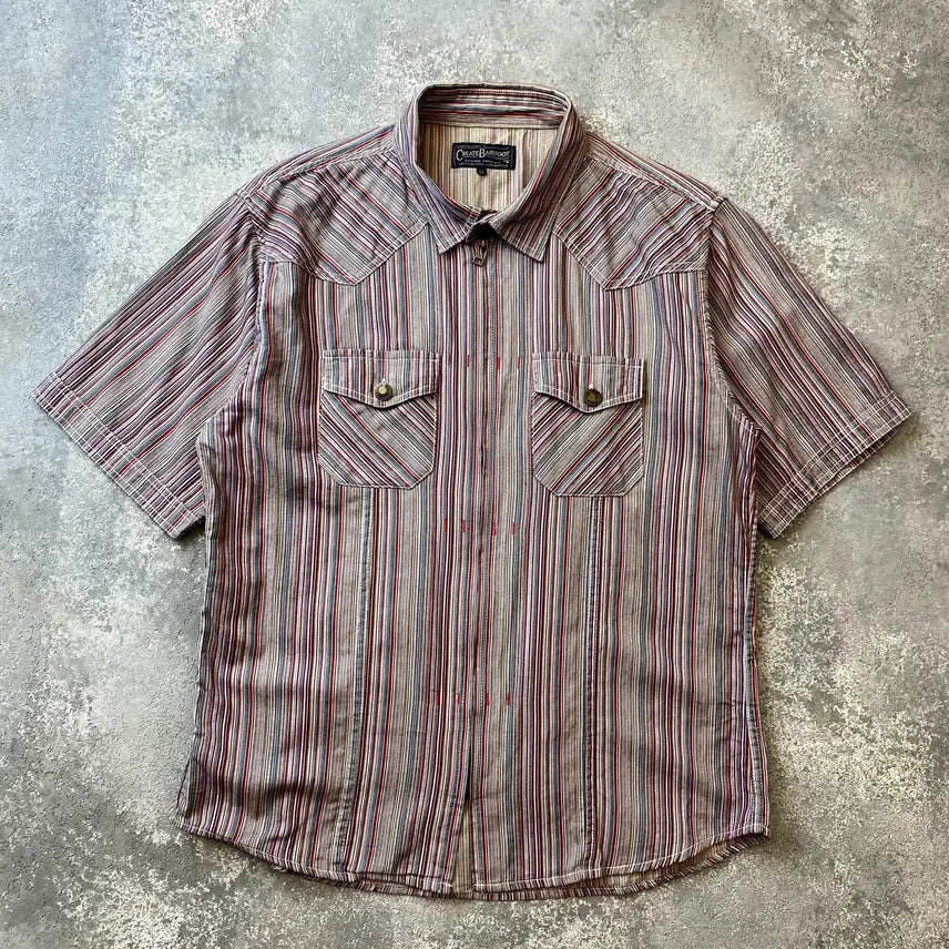 [BUNJANG] Create Barefoot Western Zip Up Shirt L-XL / [L-XL] Create Barefoot 재팬 웨스턴 집업 셔츠