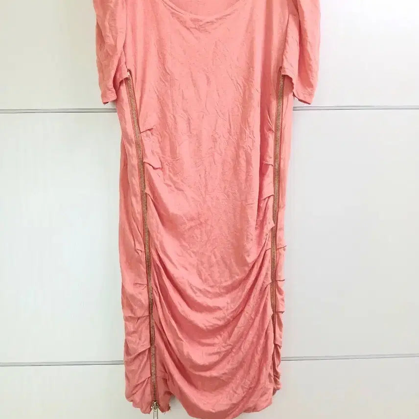 [BUNJANG] Gyaru Peach Drape Mini Dress / 갸루 Peach Drape Ops