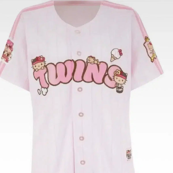 [BUNJANG] LG Twins Tanning Kitty Pink Pop Uniform Size 90 / 엘지트윈스 태닝키티 핑크팝 유니폼 원가 양도