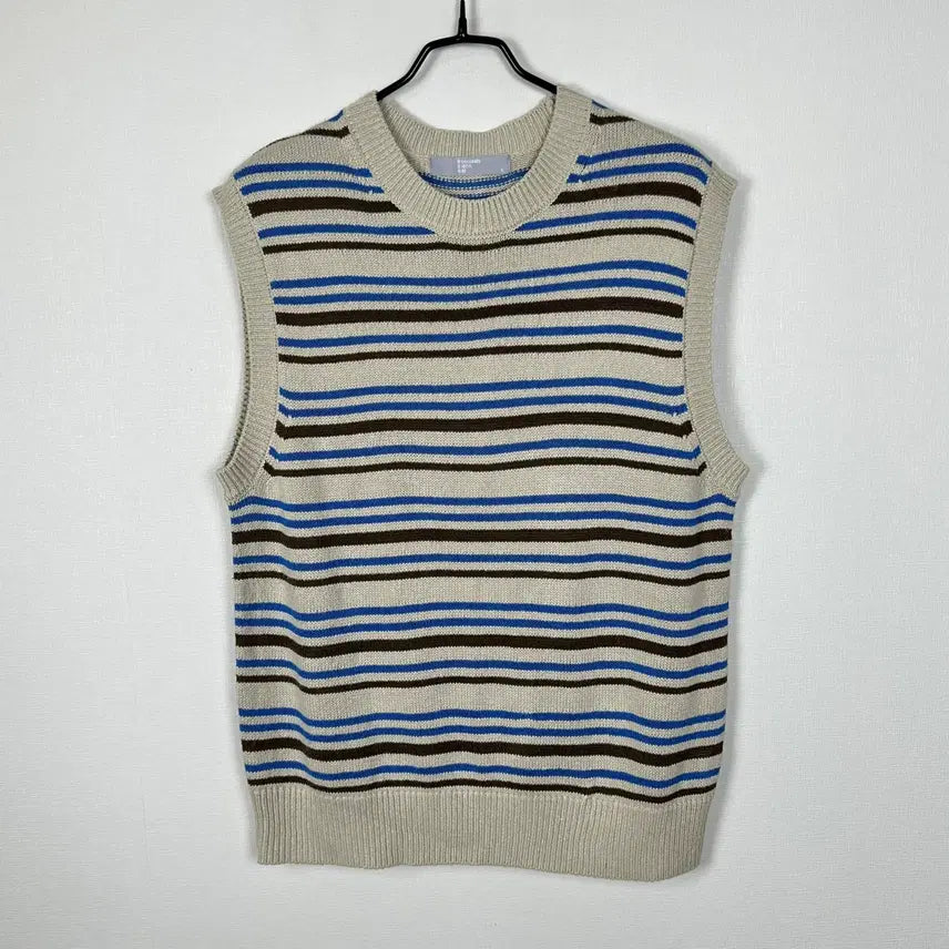[BUNJANG] 8seconds 2022 Beige Knit Vest Men's L / 에잇세컨즈 2022 니트 조끼 베스트 남L 100 라덴 빈티지
