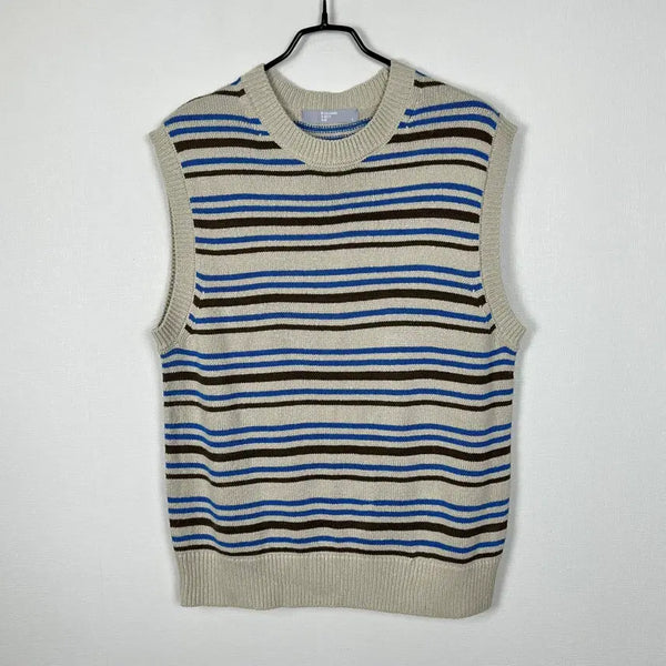 [BUNJANG] 8seconds 2022 Beige Knit Vest Men's L / 에잇세컨즈 2022 니트 조끼 베스트 남L 100 라덴 빈티지