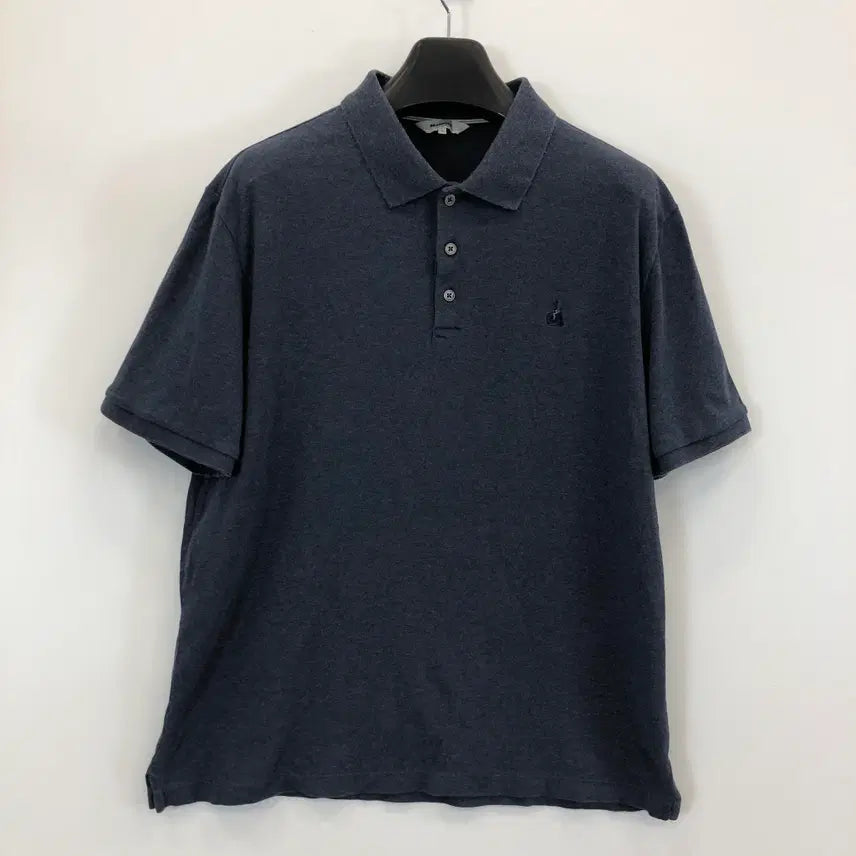 [BUNJANG] Beanpole Essential Polo T-Shirt XL Navy Cotton / 빈폴 자수로고 에센셜 PK 카라티 XL