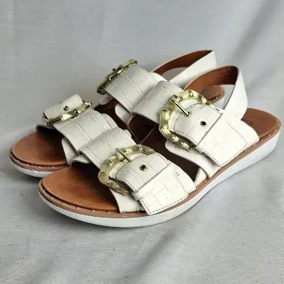 [BUNJANG] Fitflop Leather Strap Sandals 240mm / 240 핏플랍 가죽스트랩 샌들 샌달