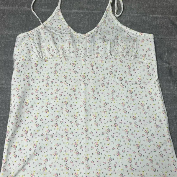 [BUNJANG] Vintage Floral Sleeveless Top / 빈티지꽃무늬 나시