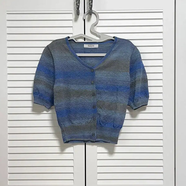 [BUNJANG] 8seconds Striped Cardigan / 에잇세컨즈 스트라이프 가디건_1회 착용