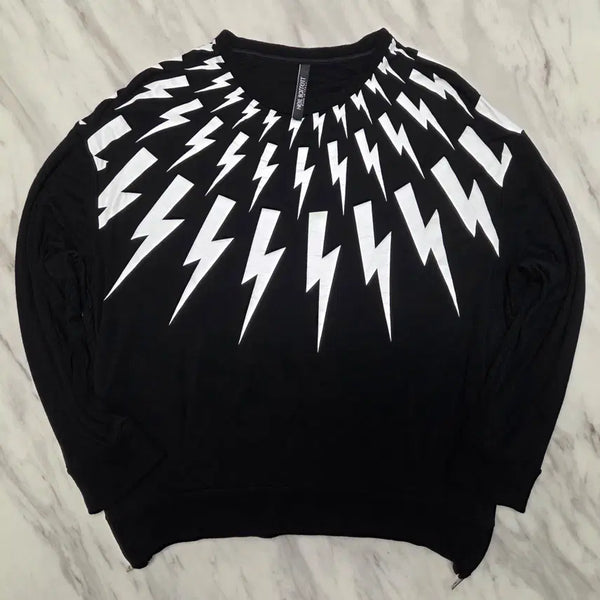 [BUNJANG] Neil Barrett Thunderbolt Sweatshirt Black Size L / 닐바렛 썬더볼트 맨투맨