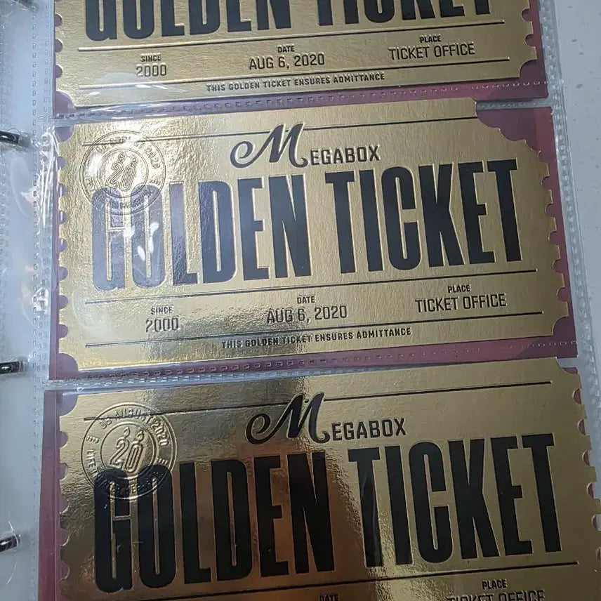 [BUNJANG] Megabox Golden Ticket OT / 메가박스 골든 티켓 오티