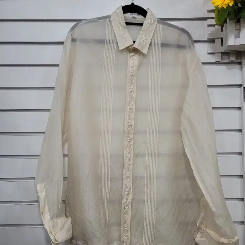 [BUNJANG] Rustan's Filipiniana Embroidered Shirt L / #여성의류필리핀에서 제작된 Rustan's 필리피니아 셔츠