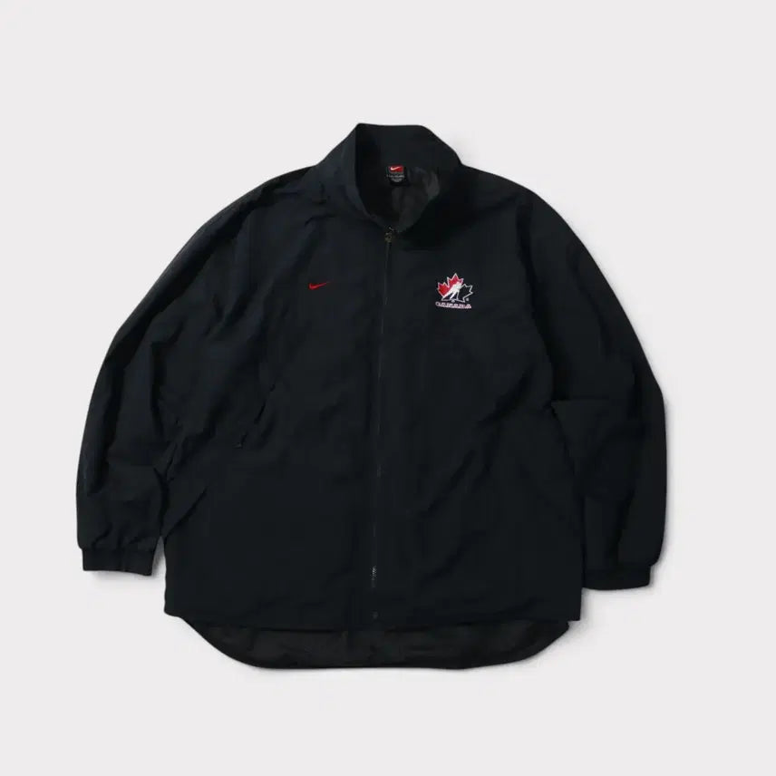 [BUNJANG] Nike 90's Swoosh Canada Ice Hockey Windbreaker XXL / [XXL] 90's 나이키 스우시 캐나다 아이스하키 바람막이