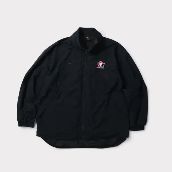 [BUNJANG] Nike 90's Swoosh Canada Ice Hockey Windbreaker XXL / [XXL] 90's 나이키 스우시 캐나다 아이스하키 바람막이