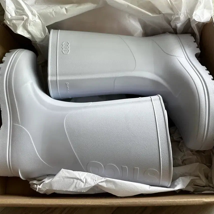 [BUNJANG] STICO Rain Boots White Size 250 / 스티코(STICO) 장화 250