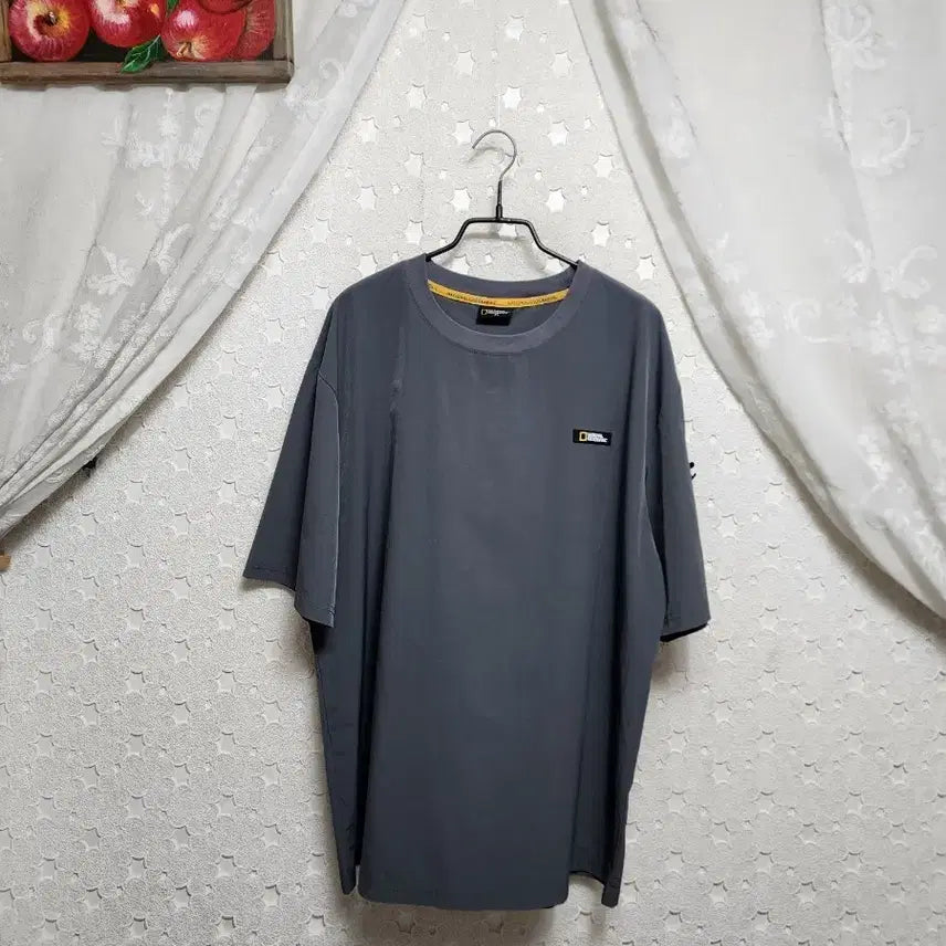[BUNJANG] Men's Charcoal Short-Sleeve T-Shirt (Size 105) / 차콜 반팔티 남성105