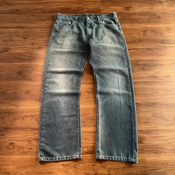 [BUNJANG] Levi's 569 Wide Leg Denim Pants W117 / [34]00's 리바이스 569 포켓 디테일 와이드 데님 팬츠 W117