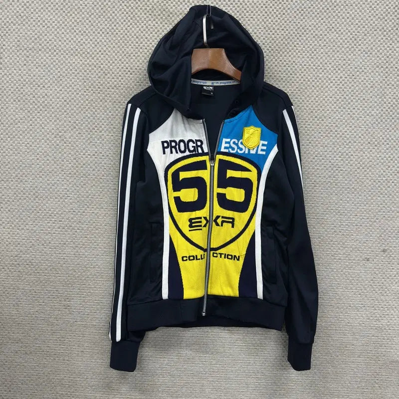 [BUNJANG] EXR Jersey Hooded Zip-Up Jacket Size 90 / 이엑스알 EXR 져지 후드집업 90 H01046