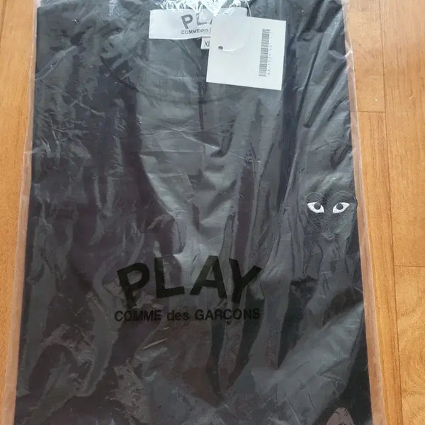 [BUNJANG] Comme des Garçons PLAY Black Half Sleeve T-Shirt XL / 꼼데가르송 플레이 반팔티 블랙 XL