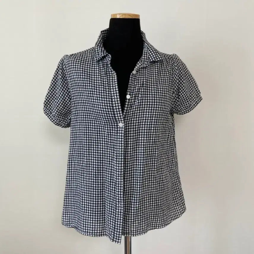 [BUNJANG] Gingham Check Blouse / 깅엄체크 블라우스