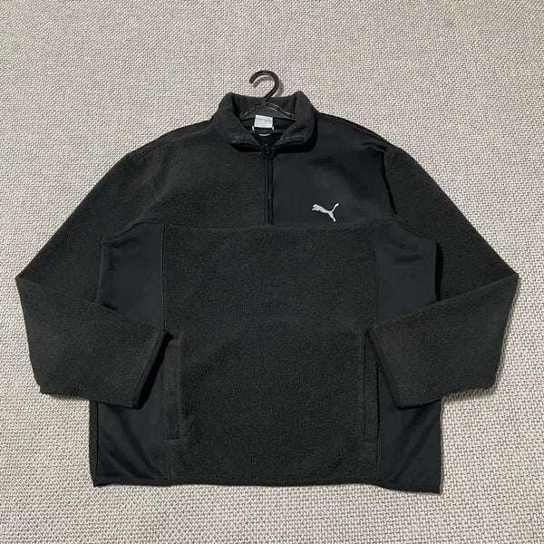 [BUNJANG] Puma Half-Zip Fleece Long Sleeve Sweatshirt L / L 퓨마 반집업 후리스 긴팔 B.6004
