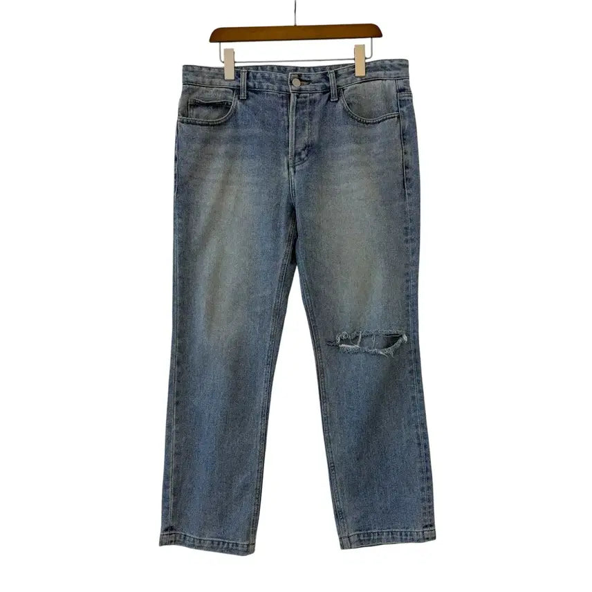[BUNJANG] Solid Homme Distressed Denim Pants Size 50 / 솔리드옴므 디스트로이드 데님 팬츠 50 정품