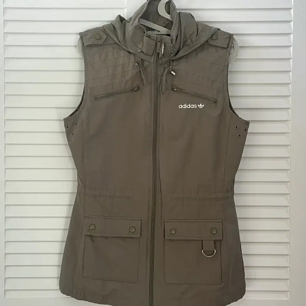 [BUNJANG] Adidas Safari Khaki Vest Size 90 / 아디다스 사파리 카키 조끼_90사이즈_실착 2회