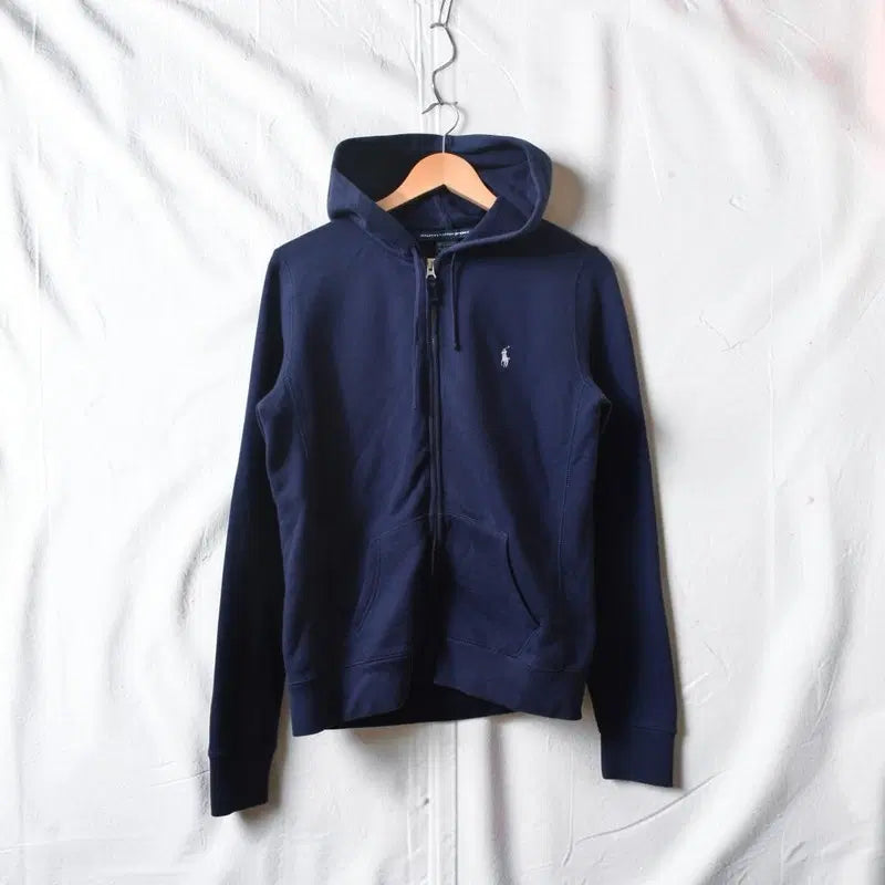 [BUNJANG] Polo Ralph Lauren Sport Full Zip Hooded Sweatshirt Navy L / 폴로 랄프로렌 후드 집업 자켓 M0858
