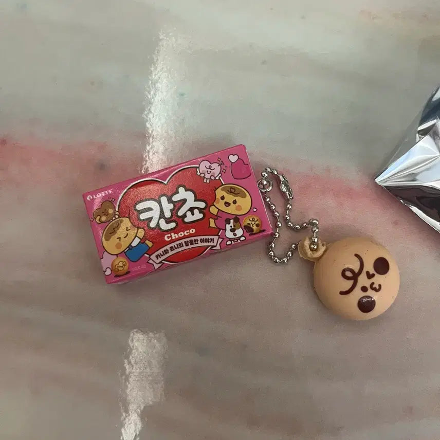[BUNJANG] Choco-flavored Kancho Miniature Charm / 칸쵸 미니어쳐 키링