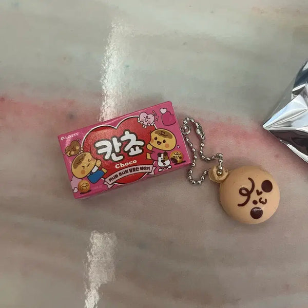 [BUNJANG] Choco-flavored Kancho Miniature Charm / 칸쵸 미니어쳐 키링