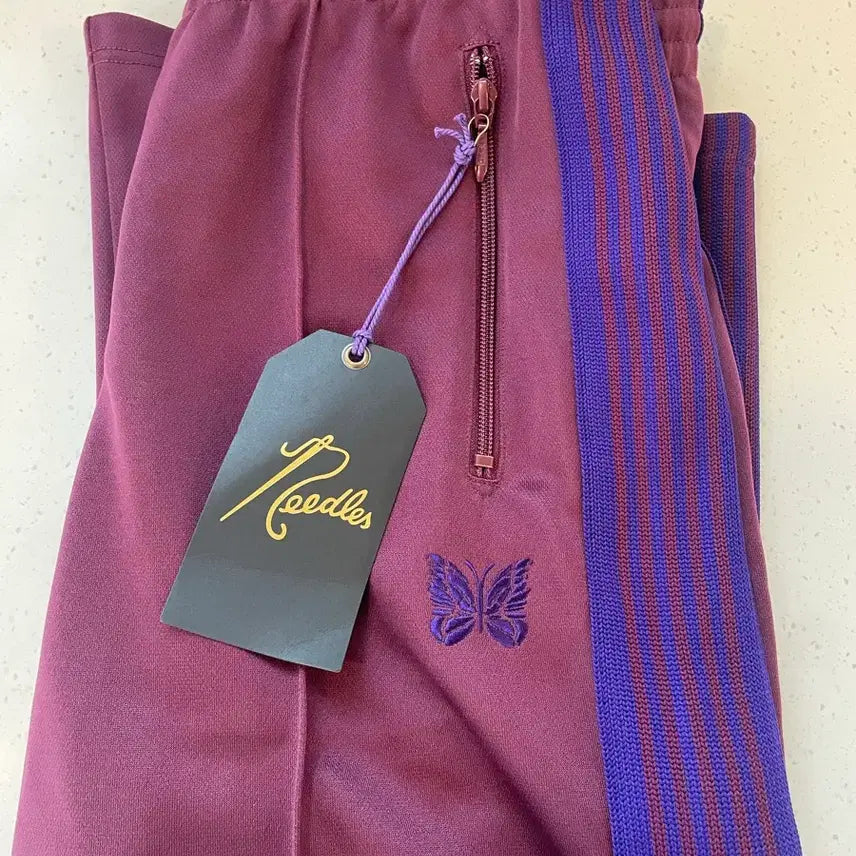 [BUNJANG] Needles Straight Fit Track Pants Burgundy M / (새상품)니들스 스트레이트 핏 트랙팬츠