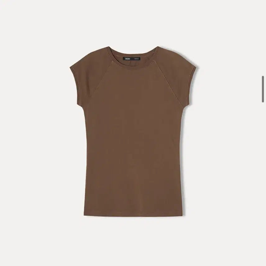 [BUNJANG] MIXXO Sleeveless T-Shirt Brown / 미쏘 캡소매 티셔츠 브라운_실착 5회 정도_S