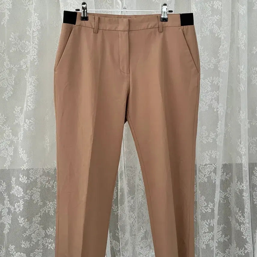 [BUNJANG] Lacoste Women's Regular Fit Slacks Pants Beige / 38) 라코스테 레귤러핏 슬랙스 팬츠 베이지