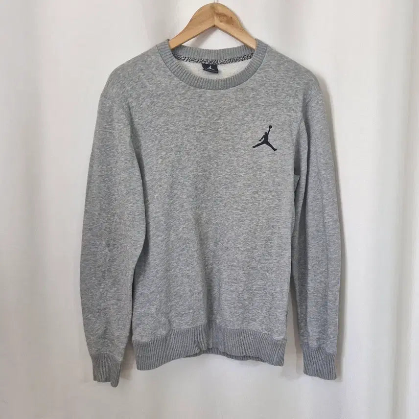 [BUNJANG] Nike Jordan Fleece Sweatshirt Gray / 나이키 조던 기모 맨투맨 그레이