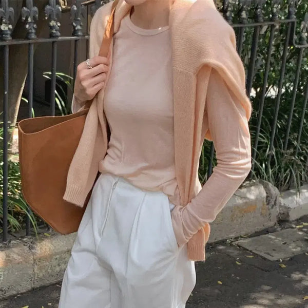 [BUNJANG] CRÈME ARCHIVE Musk Sheer T-Shirt Peach / 크렘므 CREME ARCHIVE 머스크 시어 티셔츠 피치