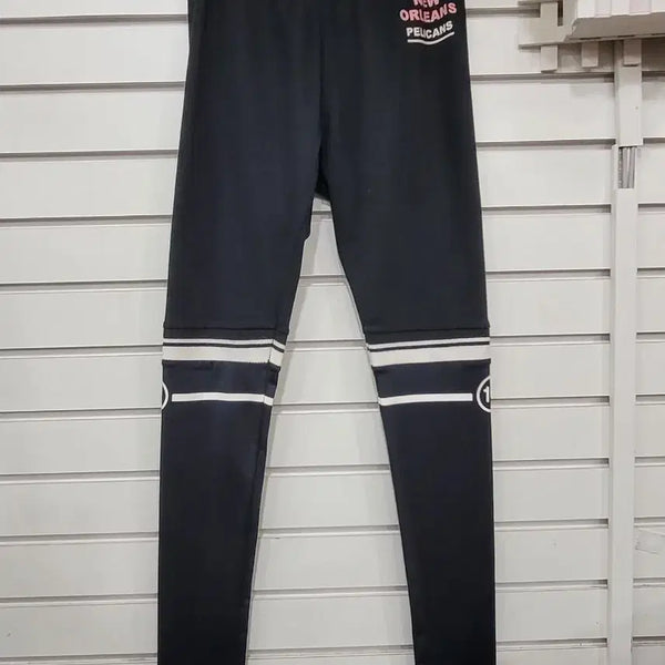 [BUNJANG] NBA New Orleans Pelicans Logo Black Leggings / #여성의류NBA 뉴올리언스 펠리컨즈 로고가 돋보이는 블랙 레깅스