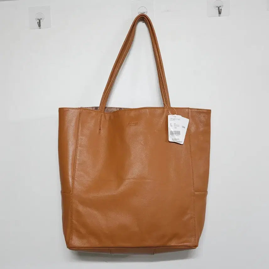 [BUNJANG] Picone Natural Leather Big Tote Bag Brown / PICONE 피코네 천연가죽 빅 토트백 브라운