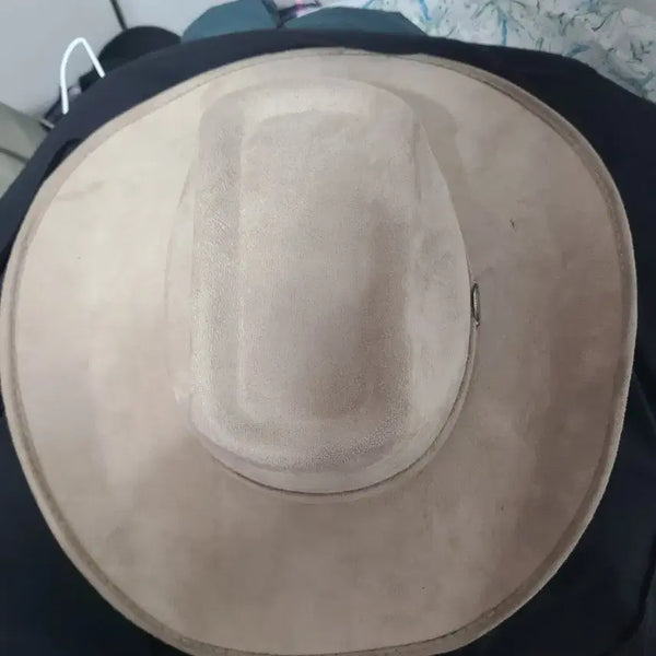 [BUNJANG] Beige Suede Cowboy Hat / 카우보이 모자 베이지 스웨이드