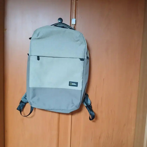 [BUNJANG] National Geographic Backpack Beige/Gray / 내셔널지오그래픽 백팩 베이지/그레이