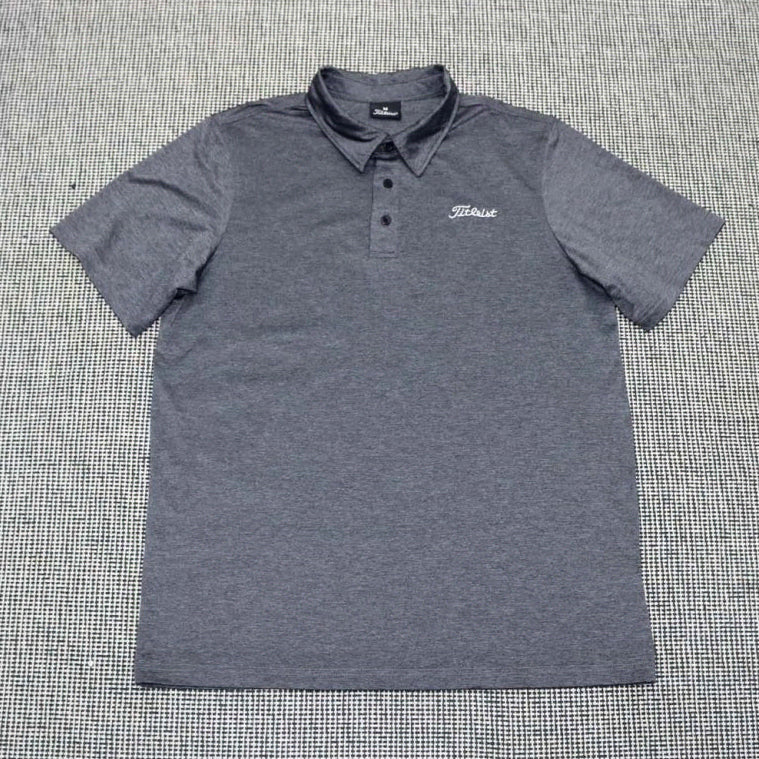 [BUNJANG] Titleist Golf Men's Functional Short Sleeve Polo Shirt Size 100 (M) / 타이틀리스트 골프 정품 기능성 반팔 카라티 100