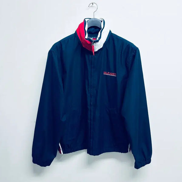 [BUNJANG] Tommy Hilfiger Vintage Embroidered Windbreaker Jacket / 타미 힐피거 빈티지 올드스쿨 자수 바람막이 자켓 (M 실110정도)