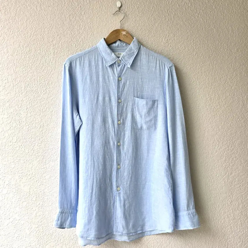 [BUNJANG] Uniqlo 100% Linen Shirt / 유니클로 리넨 100%
