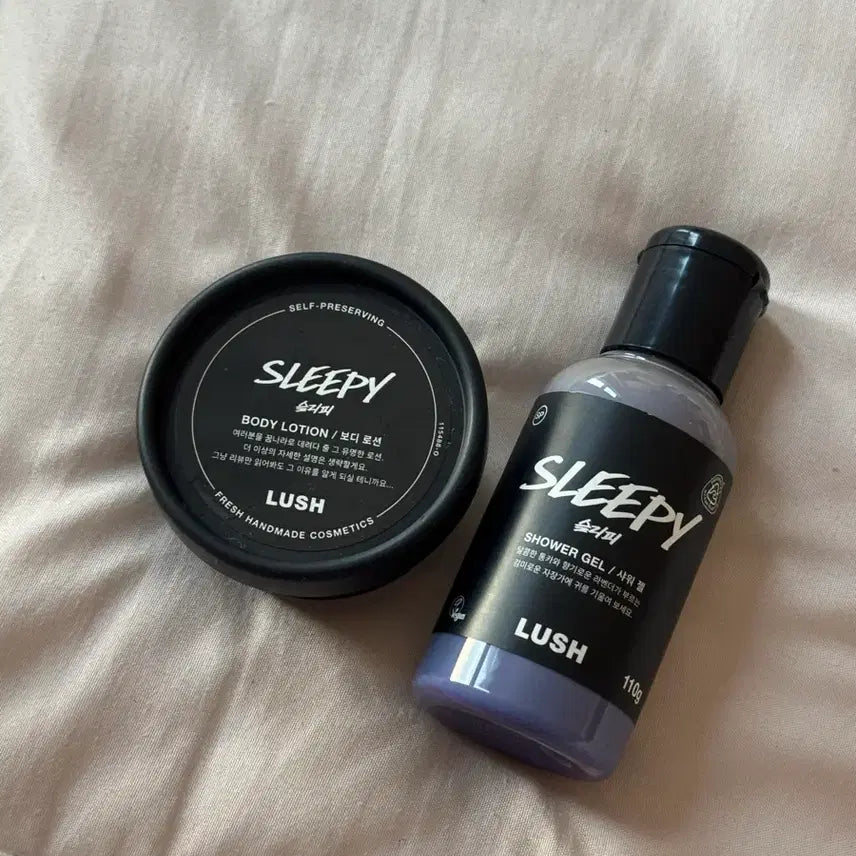 [BUNJANG] Lush Sleepy Shower Gel & Body Lotion Set / 러쉬 슬리피 샤워젤 + 바디로션 (새상품)