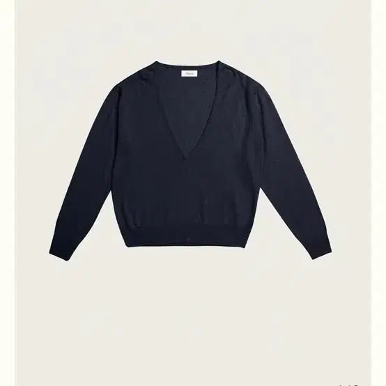 [BUNJANG] Kind Paper V-neck Knit - Charcoal / 리본빛 니트 Kind Paper V-neck Knit - Charcoal