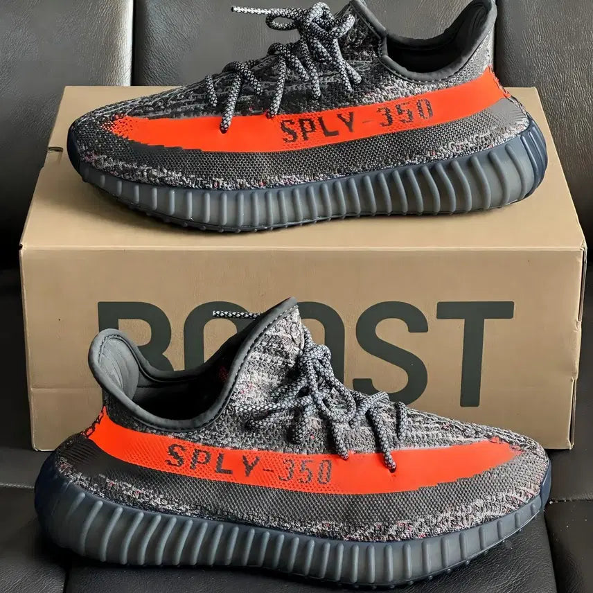 [BUNJANG] Adidas Yeezy Boost 350 V2 Carbon Beluga Unisex Mesh Sneakers / 이지부스트 350 V2 카본 벨루가 남녀공용 메쉬 운동화 편안한 부스트 조거 슈즈