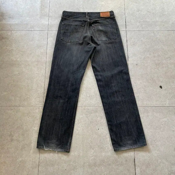 [BUNJANG] Levi's 502 Black Denim Pants 32/34 / 리바이스 502 흑청 데님 팬츠바지 32/34