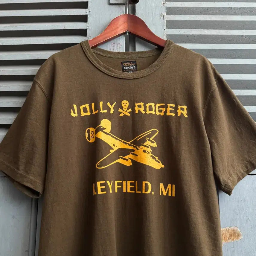 [BUNJANG] The Real McCoy's JOLLY ROGER Flight T-Shirt / [38]리얼맥코이 JOLLY ROGER 플라이트 티셔츠