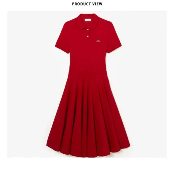 [BUNJANG] Lacoste Slim Fit Flare Dress / 라코스테 슬림핏 플레어 원피스