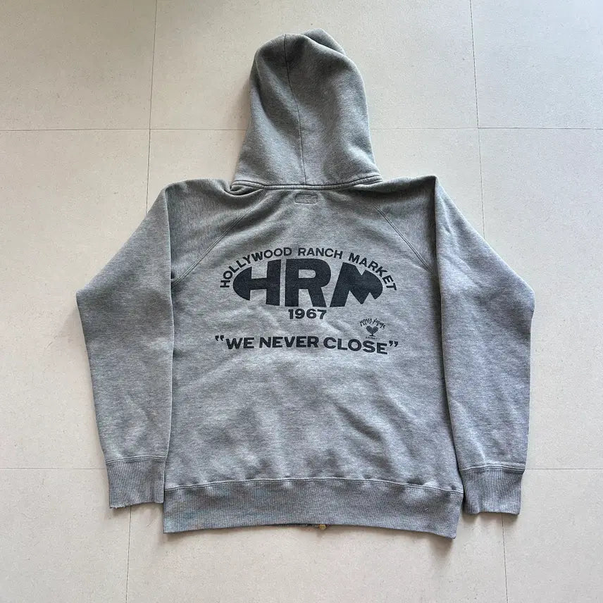 [BUNJANG] Hollywood Ranch Market HRM Japanese Made Back Print Hoodie Zip-Up / [L] 할리우드 랜치 마켓 HRM 일본생산 백프린팅 후드 집업